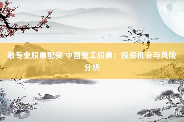 最专业股票配资 中国重工股票：投资机会与风险分析