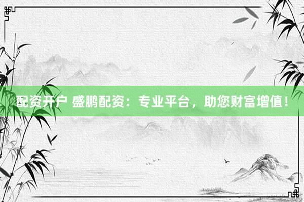 配资开户 盛鹏配资：专业平台，助您财富增值！