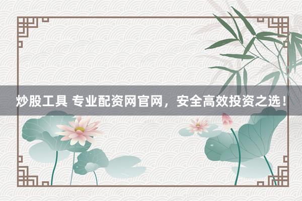 炒股工具 专业配资网官网，安全高效投资之选！